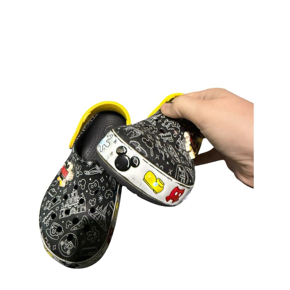 Disney Crocs Light Up Mickey Size 11 Toddler Kid Unisex Black Play Doodle Images - Picture 4 of 6